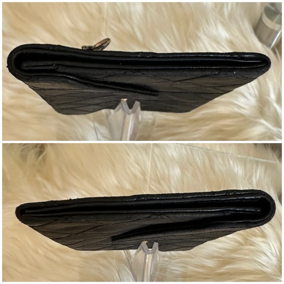 Authentic CHANEL Vintage Early 1990”s Wild Stitch Flap Wallet, in Black. EUC - Picture 11 of 16